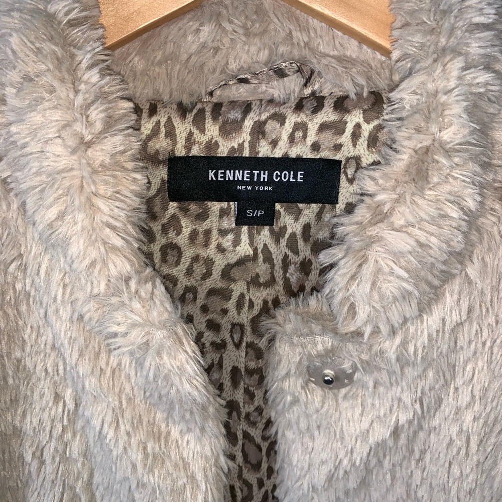 Kenneth Cole Fluff Pea Coat - Picture 3 of 4